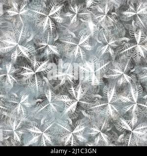 Nahtloses, neutrales und weißes, klassisch-abstraktes Oberflächenmuster für den Druck. Stockfoto