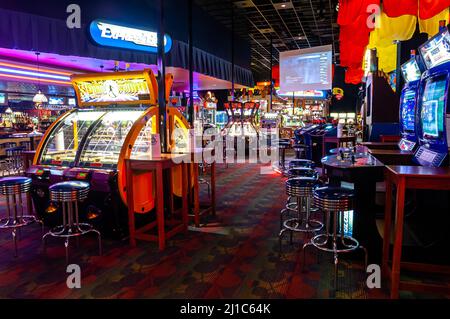 Dave & Buster’s am Time Square, New York City Stockfoto