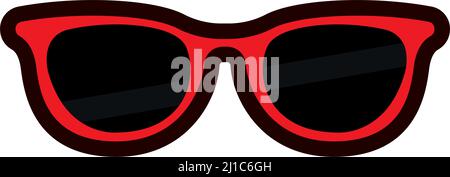 Isolierte Gläser Sommer Symbol Vektor-Illustration Stock Vektor
