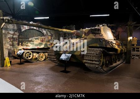 Deutscher Königstiger im Bovington Tank Museum, Dorset Stockfoto