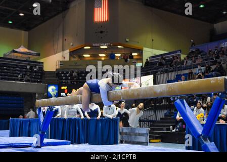 Davis, California USA März 19. 2022 UC Davis vs MOUNTAIN PACIFIC SPORTS FEDERATION DAVIS, CALIF. UNIVERSITY CREDIT UNION CENTER 2. of 5 (196,050) Stockfoto