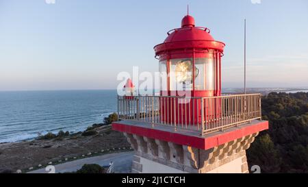 Le phare de Cap Leucate Stockfoto