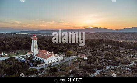 Le phare de Cap Leucate Stockfoto