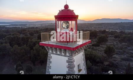 Le phare de Cap Leucate Stockfoto