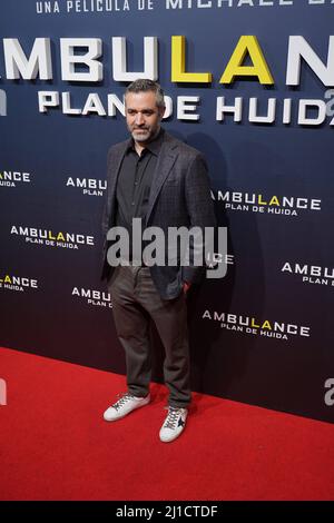 Madrid, Spanien. 24. Mär, 2022. Bei der Fotozelle für den Premierenfilm Ambulance in Madrid am Donnerstag, 24. März 2022 Credit: CORDON PRESS/Alamy Live News Stockfoto