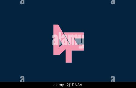 Buchstabenbuchstaben Initialen Monogramm-Logo DF, FD, D und F Stock Vektor