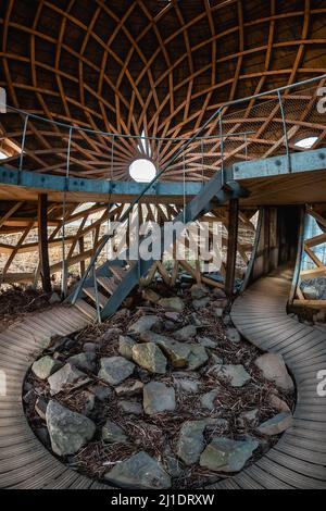 TIJ Haringvliet ist ein Vogelobservatorium in Stellendam Stockfoto