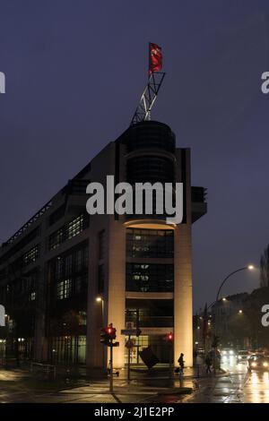 25.01.2022, Deutschland, Berlin, Berlin - Willy-Brandt-Haus, Bundeshauptquartier der Sozialdemokratischen Partei Deutschlands (SPD). 00A220125D253CAROEX.JP Stockfoto