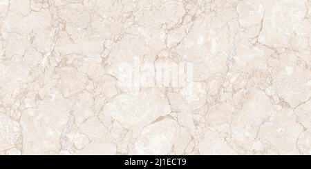 Crema Marfil ist mit seiner charakteristischen, leicht geäderten Cremetönen ein sehr vielseitiger Marmor, elegant wie modern. Stockfoto