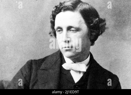 LEWIS CARROLL (1832-1898) Charles Dodgson. Englischer Autor. Dichter, Fotograf und Erfinder, um 1857 Stockfoto