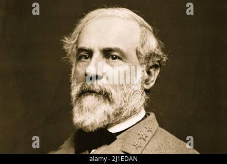 ROBERT E.LEE (1807-1870) American Confederate General fotografiert im März 1864 Stockfoto