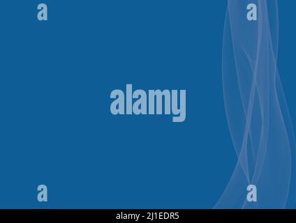 Bunte abstrakte Rauchwellen Grafik Design Vorlage Illustration - blauer Hintergrund Stockfoto