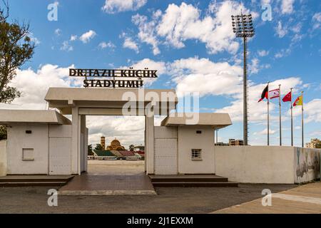 Dr. Fazil Kückük Stadion von Famagusta. Gazimağusa, Türkische Republik Nordzypern (TRNC) Stockfoto