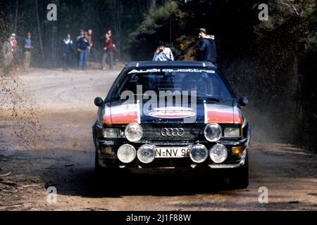 Michele Mouton (FRA) Fabrizia Pons (ITA) Audi Quattro GR4 Audi Sport Stockfoto