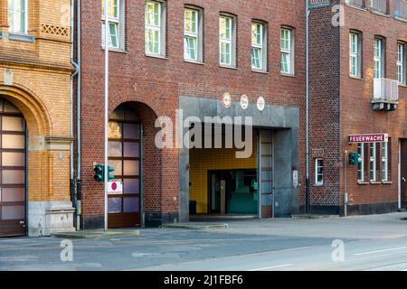 Feuerwehrhaus 1 in Düsseldorf-Friedrichstadt Stockfoto