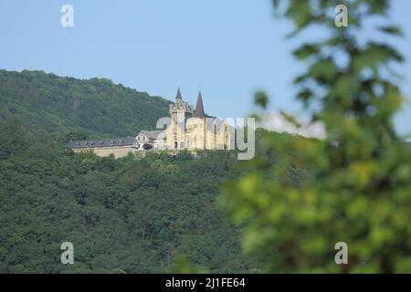 Neugotisches Schloss Rothestein, Bad Sooden-Allendorf, Hessen, Deutschland Stockfoto
