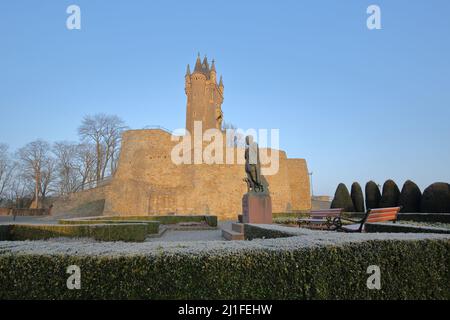 Wilhelmsturm erbaut 1895 mit Denkmal für Wilhelm I. 1533-1584 Prinz von Oranien in Dillenburg, Hessen, Deutschland Stockfoto