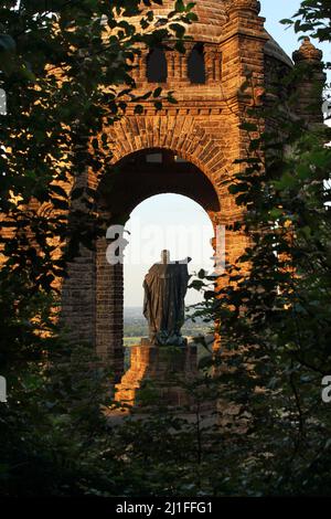 Das Kaiser Wilhelm Denkmal von der Rückseite Stockfoto