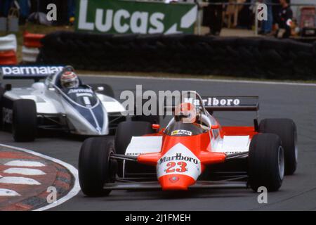 Bruno Giacomelli (ITA) Alfa Romeo 182 Stockfoto