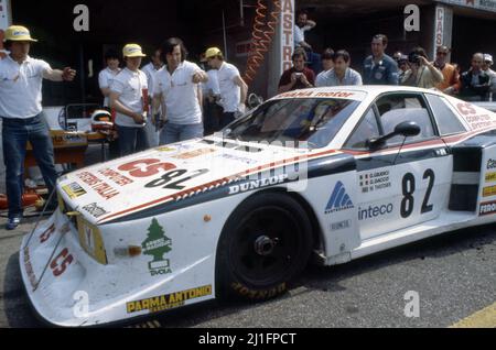 Gianni Giudici (ITA) Guido Dacco' (ITA) Mark Thatcher (GBR)Lancia Beta Montecarlo Turbo GR5 Scuderia Vesuvio Sivama Motor Stockfoto