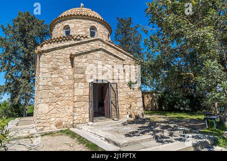 Begräbniskirche St. Barnabas in Tuzla, Türkische Republik Nordzypern (TRNC) Stockfoto