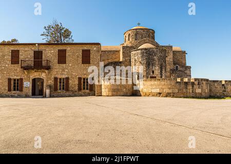 Die Kapelle des Hl. Barnabas ist heute ein Ikonenmuseum in Tuzla, Türkische Republik Nordzypern (TRNC) Stockfoto