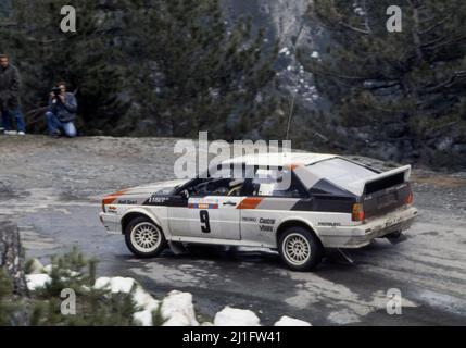 Michele Mouton (FRA) Fabrizia Pons (ITA) Audi Quattro GR4 Audi Sport Stockfoto
