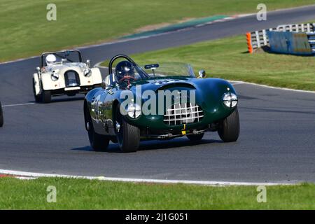 Rick Willmott, Jaguar XK140 Gomm Special, Equipe Pre ’63 und ‘50s, Sport- und GT-Autos, ein 40-minütiges Rennen, zwei Fahrer sind optional, aber mit einem Compul Stockfoto