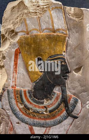 Amun-Min Relief, Luxor Museum Stockfoto