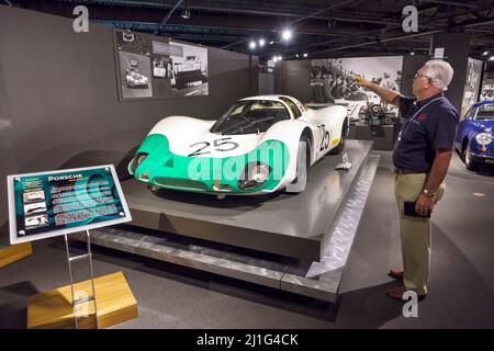 Naples Florida, REVS Institute of Automotive Research, Auto, Museum, Miles Collier, Privatsammlung, seltene Automobile, Rennwagen, Vintage, Konservierung, Ausstellung Stockfoto