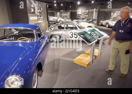 Florida, Süd, Neapel, REVS Institute of Automotive Research, Automobil, Autoautos, Museum, Miles Collier, Privatsammlung, seltene Automobile, Rennwagen, Vintag Stockfoto