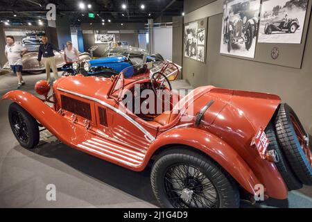 Florida, Süd, Neapel, REVS Institute of Automotive Research, Automobil, Autoautos, Museum, Miles Collier, Privatsammlung, seltene Automobile, Rennwagen, Vintag Stockfoto