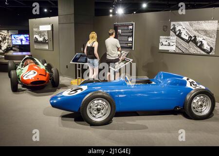 Florida, Süd, Neapel, REVS Institute of Automotive Research, Automobil, Autoautos, Museum, Miles Collier, Privatsammlung, seltene Automobile, Rennwagen, Vintag Stockfoto