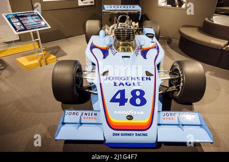 Florida, Süd, Neapel, REVS Institute of Automotive Research, Automobil, Autoautos, Museum, Miles Collier, Privatsammlung, seltene Automobile, Rennwagen, Vintag Stockfoto
