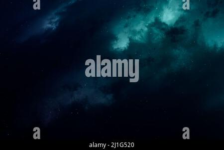 Nebel. Science Fiction Weltraum Tapete, unglaublich schöne Planeten, Galaxien, dunkle und kalte Schönheit des endlosen Universums. Elemente dieses Bildes furnen Stockfoto