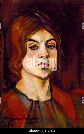 Selbstporträt der französischen Malerin Suzanne Valadon (geb. Marie-Clémentine Valadon: 1865-1938), Öl auf Leinwand, 1898 Stockfoto