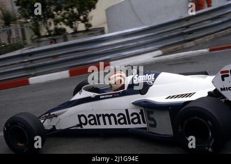 Nelson Piquet (BRA) Brabham BT52 BMW 2. Position Stockfoto