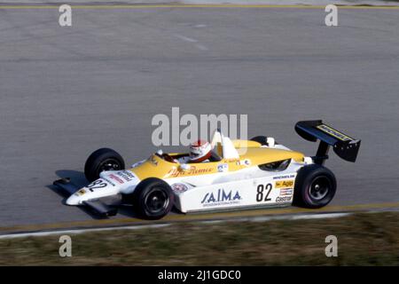 Pierluigi Martini (ITA) Ralt RT3 Alfa Romeo Novamotor Team Pavesi Stockfoto