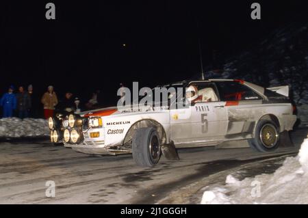 Michele Mouton (FRA) Fabrizia Pons (ITA) Audi Quattro GRB Audi Sport Stockfoto
