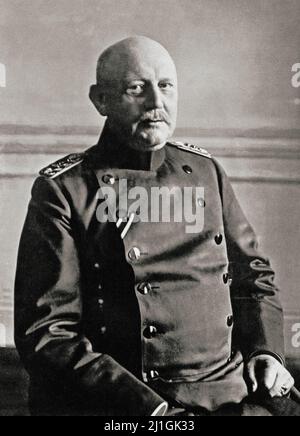 Vintage-Foto des Generalstabschefs Helmuth von Moltke. 1916 Helmuth Johannes Ludwig Graf von Moltke (1848 – 1916), auch bekannt als Moltk Stockfoto