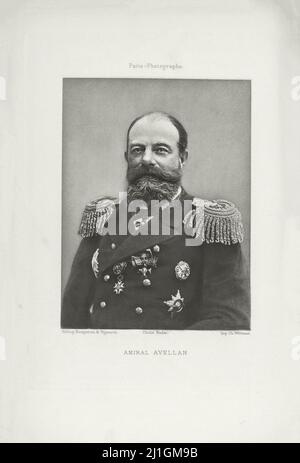 Porträt des Admirals Theodor Avellan. Von Félix Nadar. Paris, Frankreich. 1883-1893 Theodor Kristian Avellan (Fjodor Karlovich Avelan; 1839–1916) war Finne Stockfoto