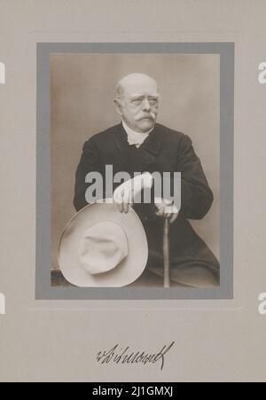 Vintage-Foto von Otto von Bismarck, 1900 Stockfoto