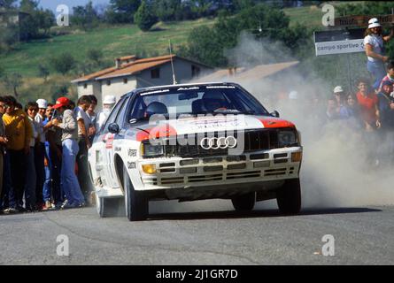 Michele Mouton (FRA) Fabrizia Pons (ITA) Audi Quattro GRB Audi Sport Stockfoto