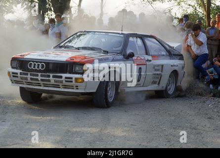 Michele Mouton (FRA) Fabrizia Pons (ITA) Audi Quattro GRB Audi Sport Stockfoto