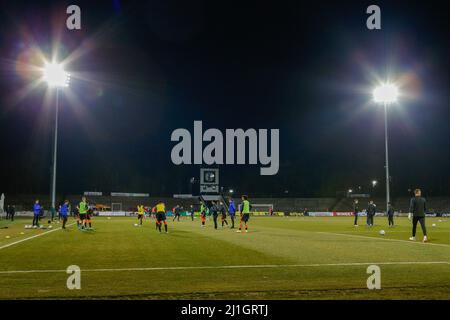 Sofia, Bulgarien. 25. März 2022. SOFIA, BULGARIEN - 25. MÄRZ: Allgemeiner Überblick über die Innenräume während des EM 2023 Qualifikationsspiel zwischen Bulgarien U23 und den Niederlanden U23 im Slavia Stadion am 25. März 2022 in Sofia, Bulgarien (Foto von Nikola Krstic/Orange Picics) Credit: Orange Pics BV/Alamy Live News Stockfoto