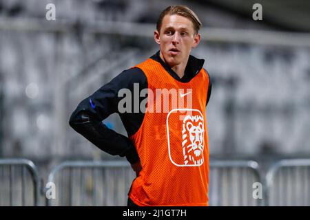 Sofia, Bulgarien. 25. März 2022. SOFIA, BULGARIEN - 25. MÄRZ: Wouter Burger aus den Niederlanden während des EM 2023 Qualifikationsspiel zwischen Bulgarien U23 und den Niederlanden U23 im Slavia Stadion am 25. März 2022 in Sofia, Bulgarien (Foto von Nikola Krstic/Orange Picics) Credit: Orange Pics BV/Alamy Live News Stockfoto