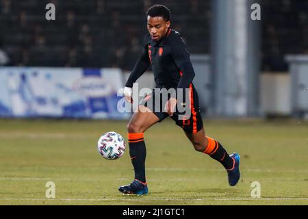 Sofia, Bulgarien. 25. März 2022. SOFIA, BULGARIEN - 25. MÄRZ: Quinten Timber of the Netherlands U23 während des EM 2023 Qualifikationsspiel zwischen Bulgarien U23 und den Niederlanden U23 im Slavia Stadion am 25. März 2022 in Sofia, Bulgarien (Foto von Nikola Krstic/Orange Picics) Credit: Orange Pics BV/Alamy Live News Stockfoto