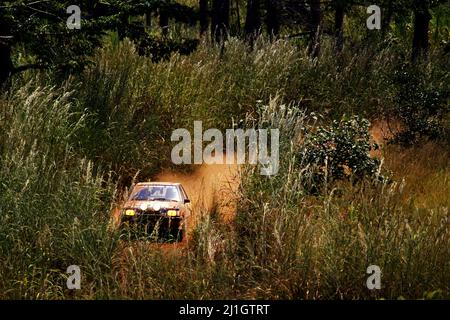 Eugene Salim (CI) Clement Konan (CI) Mitsubishi Lancer Turbo GRB Stockfoto