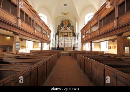Innenansicht der St. Blasii Kirche in Quedlinburg, Sachsen-Anhalt, Deutschland Stockfoto
