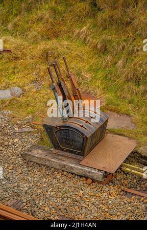 Point Leavers auf der Welsh Mountain Railway in Dduallt auf der Ffestiniog Railway Stockfoto